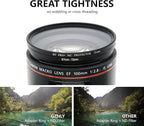 77mm to 72mm Step Up Ring Filter Adapter Black Metal Step up Adapter Rings Compatible with All Brand UV CPL ND Camera Lens Filter Step Down Ring (77mm-72mm)