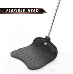 Foxany Leather Fly Swatter, Telescopic Heavy Duty Fly Swatters, Flexible Manual Flyswatters Set, Extendable Swatter with Stainless Steel Long Handle for Indoor Outdoor
