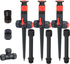 Eden 96093 Multi-Adjustable Flex Design Garden Sprinkler with Extension Set, Great for DIY Gardening Product