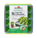 Burpee SuperSeed Starting Tray | 16 XL Cell | Reusable & Dishwasher Safe | for Vegetable, Flower & Herb Seeds | Indoor Grow Kit for Deep-Rooted Seedlings, Green