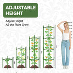 Halatool 6 Pack Tomato Cages for Garden, Up to 63 inch(5.2FT)