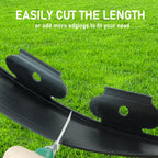 Hugeleaf Landscape Edging 2 Inches Tall, 50 Feet Garden Edging Border with 60pcs Spikes, Flexible Plastic Lawn Edge for Landscaping Flower Beds Yard Pathway