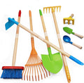 Toddler Gardening Tools, Kids Rake and Shovel Set for Digging Dirt, Children Broom for Outdoor Yard Garden Camping, Montessori Toys for Ages 3 4 5 6 7 8 Years Old (8PCS)