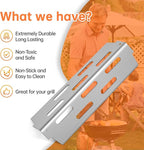 Stainless Steel Grill Flavorizer Bar Heat Plates with 2 Pack Grates BBQ Gas Grill Replacement Parts for Weber Genesis II 300 Series Genesis II E-310 E-315 E-330 E-335 S-310 S-335 Gas Grill