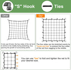 5x5 Heavy Duty Scrog Net with Hooks, Stretchy Net for Grow Tents, Cucumber Trellis for Garden