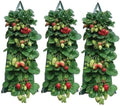2024 Hanging Strawberry Planter - Upside-Down Patio Garden Tomato Grow Bags With Handle for Outdoor (3)