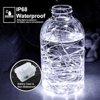 pozzolanas 12 Pack White Battery Operated String Lights - 7ft Waterproof Fairy Lights with 20 LEDs for Home, Mason Jar, Party, Wedding, Halloween, Christmas Decorations