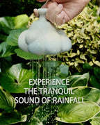 Cute Ceramic Watering Can for Indoor and Outdoor Plants, Rain Cloud Watering Bell Thumb Pot, Small Watering Can for Garden Decoration