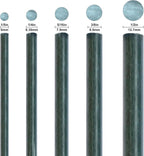 4ft Garden Stakes for Plants Vegetable Fence Post, 1/4" Dia x 48", Fiberglass Stakes Tree/Cucumber/Bean Pole Stak Rust-Free, Pack of 40