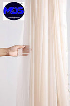 MDS Halloween Chiffon Draping Fabric - 1 Panel, 30" Wide x 50ft Long - Sheer Spooky Arbor & Canopy Drapery for Haunted House Backdrops, Party Ceilings, DIY Costumes & Themed Events - Nude