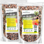 10-10-10 All-Purpose Professional Fertilizer Plant Food for Indoor/Outdoor Gardening; Premium Shrub, Tree, Flower, Vegetable and Lawn Fertilizer; Quick-Release Nitrogen (10 QUARTS)