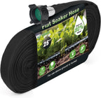Flat Soaker Hose 25FT for Efficient Watering Tree Durable Double Layer Design for Gardens Lawns and Vegetable Fields (25FT)