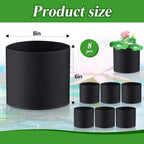 Norme 8 Pcs Aquatic Plant Pots for Pond, Pond Plant Baskets Heavy Duty Fabric Pots for Garden, Aquatic Plants, Bog Plants, Water Lily, Lotus, Flower(8 x 6 Inch)