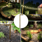 LED Pathway Lights 129 Landscape Lighting 12V Solid Brass Low Voltage LED Light G4 3.5W 2700K Bulb Outdoor Modern Driveway Lights Beautiful Bright Long Lasting Walkway Lights