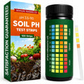 Soil Test Kit – 100 Soil pH Test Strips (3.5–9 Range) for Garden, Lawn & Indoor Plants – Easy At-Home Soil Testing