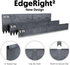Edge Right - Hammer-in Landscape Edging - 48-inch Strips - 6-inch Depth 1/4-inch Rounded top COR-Ten Steel (5 Pack)