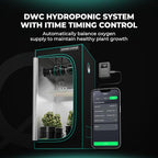 MARS HYDRO DWC Hydroponics Grow System 5 Gallon Deep Water Culture with Recirculating Drip Garden System 11W Air Pump, Multi-Purpose Air Hose, Air Stone, 4 Buckets and Top Drip Kit