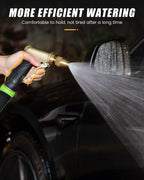RAINPOINT Garden Hose Nozzle, Upgraded Heavy Duty Metal Spray Nozzle, High Pressure Water Nozzle with Adjustable Spray Patterns for Watering Plants, Car Washing, and Pet Showering