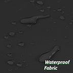 Furlinic No Hook Stall Shower Curtain 36x72 Inch,Polyester Fabric Bathroom Curtains with 4 Plastic Built-in Grommets,Waterproof & Machine Washable,Hotel Style,Small Half Size,Black