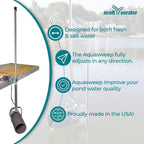 Scott Aerator 1 Horse Power 115V Muck Blaster - 50ft Cord | Aquasweep With Truss Mount | Water Circulator, Agitator, Mover | Muck Blower