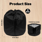 4 Pack Plant Winter Protection Pot with Drawstring and Zipper,17.7" x19.7"Plant Pot Covers,Flower Pot Protection Bag,Plant Covers Freeze Protection for Outdoor Winter Garden Fruit Trees Potted Shrubs
