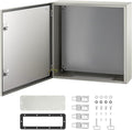 VEVOR NEMA Steel Enclosure, 24 x 24 x 8'' NEMA 4X Steel Electrical Box, IP66 Waterproof & Dustproof, Outdoor/Indoor Electrical Junction Box, with Mounting Plate