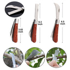ZALALOVA Garden Grafting Tool Kits, 2 in 1 Pruning Tools