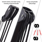 BAYTORY Extendable Tree Pruner Saw Head Without Pole, High-Altitude Branches Trimmer Pruning Shears, Harvester Clipper for Plant Twig Vine, Labor-saving 4 Wheels Garden Trimming Tool