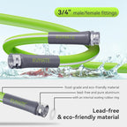 RVMATE RV Water Hose 75FT, 5/8” Inner Diameter Drinking Water Hose Lead-ree, No Leaking Garden Hose For RV/Trailer/Camping, RV Accessories