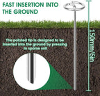 200pcs Landscape Fabric Pins, Bold 8 Gauge Galvanized Steel Garden Staples, Tent Stakes Landscape Fabric Staples Yard Stakes for Decoration Weed Barrier (6in X 200)