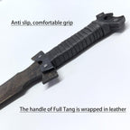 SV Handmade cast Manganese Steel Chopping Blade Sword, Full Tang, Outdoor, Hunting, Camping, Hiking, Survival, with Protective Cover, Multiple Styles to Choose from