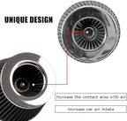 RYANSTAR Universal Clamp-on Air Intake Filter(2 Pack),3 In /3.5 In /4 In Three different Sizes, Round Tapered High Performance, Washable, Replacement Air Filter, For cars and motorcycles (black)