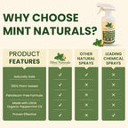 Deep Defense – Natural Bug Spray & Indoor/Outdoor Insect Repellent, Peppermint Oil Formula for Spiders, Ants, Roaches & Crawling Pests – 16oz Made in USA