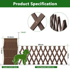 Expandable Garden Trellis, 13" x 68" Trellis for Climbing Plants Outdoor, Wooden Lattice Fence Wall Panel Lattice Panels for Outside, for Climbing Plants Vine Ivy Rose Cucumbers Clematis (1PCS)