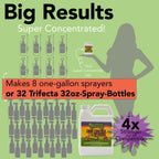 Trifecta Crop Control Super Concentrate All-in-One Natural Pesticide, Fungicide, Miticide, Insecticide, Help Defeat Spider Mites, Powdery Mildew, Botrytis, Mold, and More on Plants 16 OZ