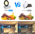 LVWIT 12 Pack 4 Inch LED Recessed Ceiling Light with Junction Box, 9W 5CCT Ultra-Thin Dimmable Can Lights, High Brightness, Canless Wafer Downlight for Kitchen Hallway Dining Room, ETL&FCC