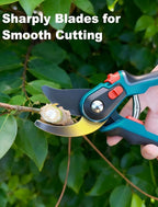 Pruning Shears, Garden Clipper with High-Elasticity Spring, Professional SK5 Steel Blades, Adjustable Handle Opening, Gardening Plant Pruners for Branch Cutting