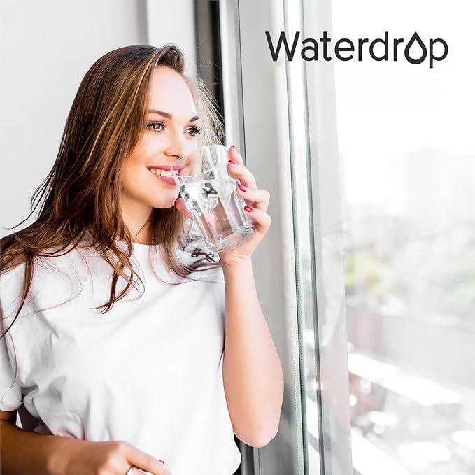 Waterdrop Sight Glass Spigot, Replacement for The Berkey® Gravity-Fed Water Filtration System, Clear View Water Level with Red Floating Ball, Durable Metal Material