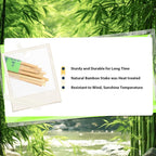 Bamboo Stakes 7 Feet, 84 inch Garden Stakes Multi-Purpose, Bamboo Plant Support Stakes for Tomatos, Beans, Cucumbers, Peppers, Potted Trees, Maintain The Plant Posture, Strengthen and Stem