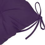 QILLOWAY Outdoor Chair Cushion for Patio Furniture, Waterproof Patio Cushions Set of 4 with Ties, Fade Resistant Replacement Pads for Outdoor Rocking Chairs,Purple