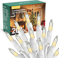 Minetom LED Clear White Christmas String Lights, 200 Count 66 Feet LED Christmas Lights Bulb, Christmas Decorations Indoor, Christma Tree Lights for Indoor Outdoor Xmas Wedding Party Festival