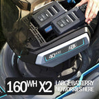 RB 80V Battery Power Lawn Mower 18” Cordless 7 Cutting Heights Adjustable Lawnmower Brushless Motor Low Noise 4 in 1 Push Mower with Fast Charger and 2 x40V 4.0AH Battery