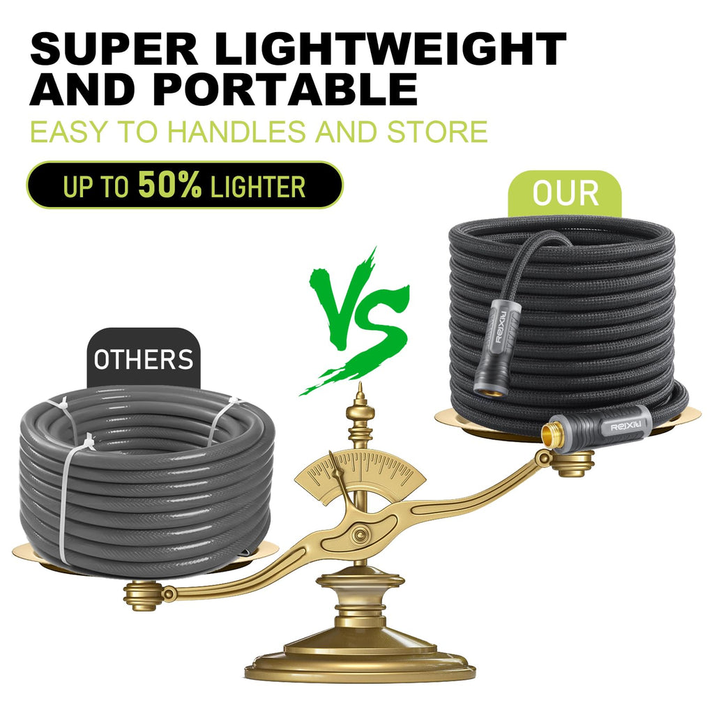 Relxitl Garden Hose, Ultra Lightweight Water Hose 50FT
