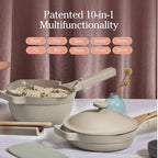 Our Place Mini Home Cook Duo - 8.5" Always Pan & Small Perfect Pot Bundle | Multi-Functional Cookware Set Replaces 18 Pieces | Char