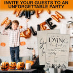 Vintage Halloween Party Invitations for Adults Skull Halloween Party Fill in Invites Cards With Envelopes (20 Count), Double Sided Design
