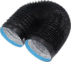 Generic 6.56ft PVC Aluminum Foil Dryer Vent Hose for Effective Airflow in Greenhouses, Grow Rooms, 7" Flexible Insulated Air Ducting