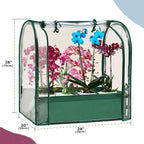 Mini Tabletop Garden Greenhouse Nursery Plant Cover Tent Humidity Domes for Indoor and Outdoor Home Gardening Germination and Seedling Propagation - 28x20x28 Inches(PLGH7050PD)