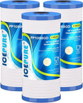 ICEPURE 5 Micron 10" x 4.5" Whole House Water Filter, Replacement for 3M Aqua-Pure AP810, AP801, AP811, Whirlpool WHKF-GD25BB, GE FXHTC, GXWH40L, GXWH35F, GNWH38S, 3PACK
