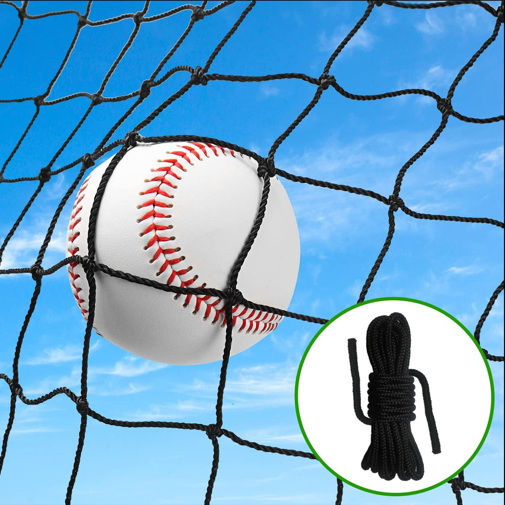 Baseball Softball Backstop Nets, Heavy Duty Sports Netting Barrier #18 Baseball Netting 10'x10'/10'x20'/15'x15'…