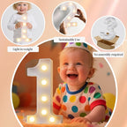 LED Marquee Light Up Numbers Sign - Lighted Birthday Numbers Sign for 24th Birthday Party Decoration, Bar Wall, Home, Table Room, Wedding and Christmas Decorations, Number 24